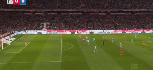 半场：拜仁3-1霍芬海姆，凯恩点射双响+助攻，迪亚斯破门+两造点